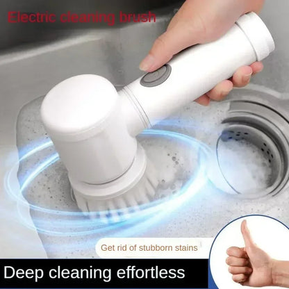 Cordless Electric Spin Scrubber – 5 Brush Heads